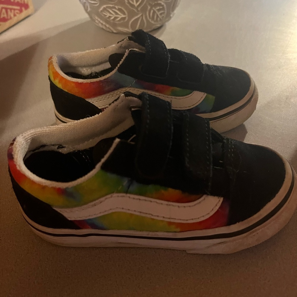VANS TODDLER SPIRAL TIE DYE OLD SKOOL V.